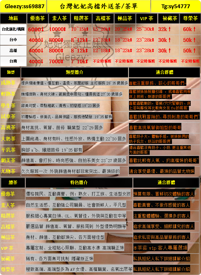 妃妃👑台灣高檔外送茶/菜單 Mylink