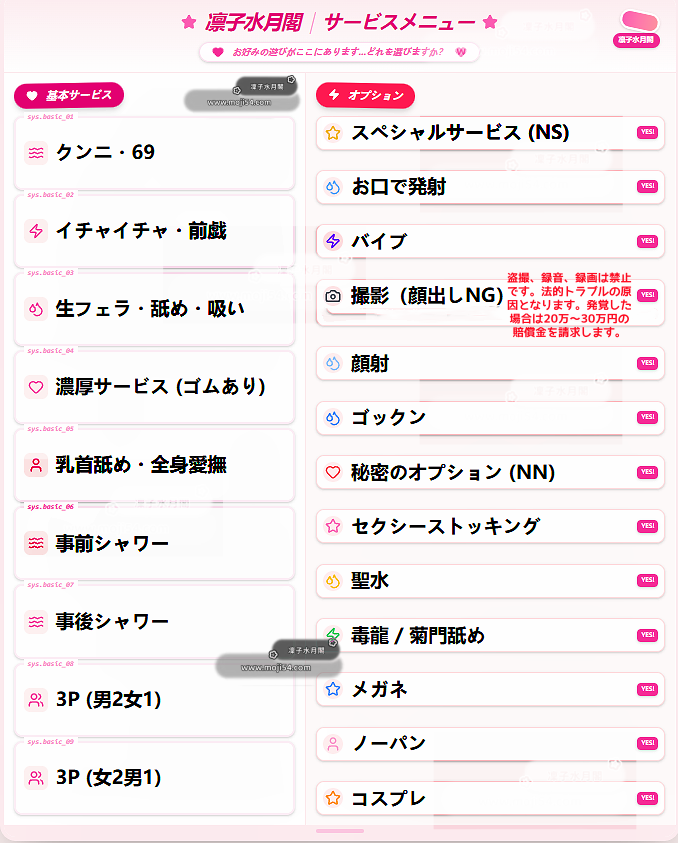 ご利用案内｜料金・エリア・サービス・流れ Mylink